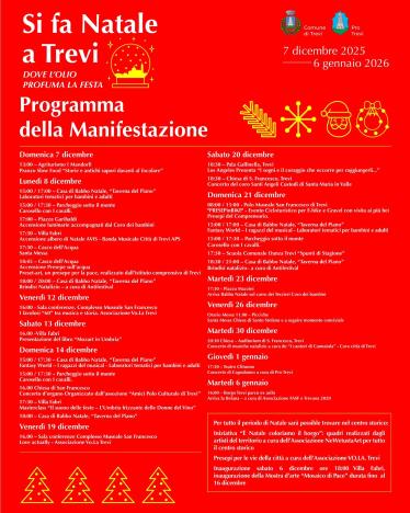 poster si fa natale a trevi 2025